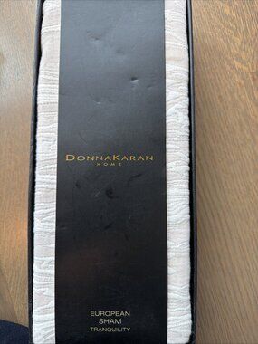 Donna Karan Tranquility Collection Color Linen 100% Cotton Euro Sham *NEW* B920